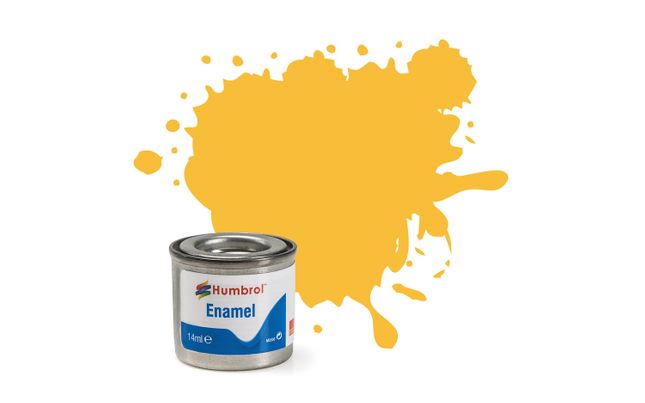 Enamel Paint: 24 - Trainer Yellow - Matt - (14ml)