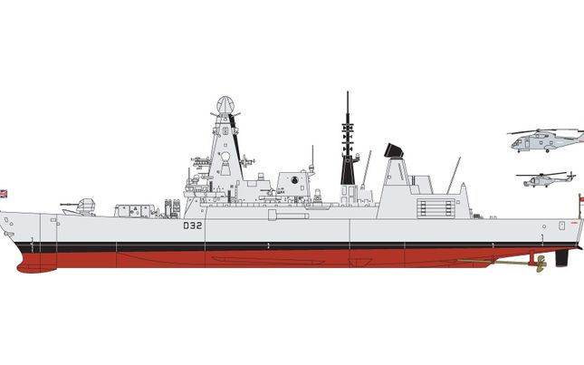 White Ensign Models 1/350 #PE35166 HMS Type 45 Destroyer Etching for Airfix 