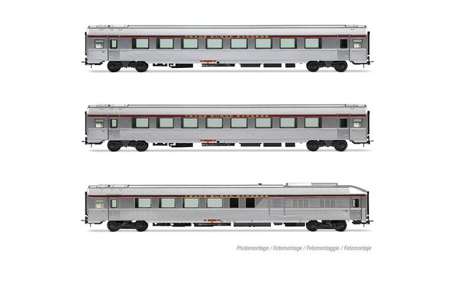 SNCF, 3-unit set of TEE "Mistral 69" coaches "Jules Verne", no. 2/2, ep. IV