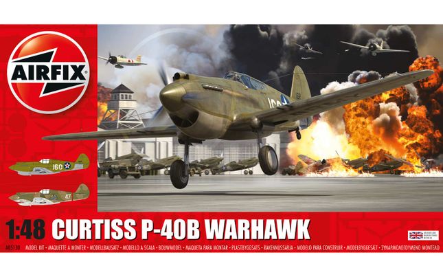 エアフィックス 1/48 カーチス P40B プラモデル X5130 ggw725x A05130 Airfix | Curtiss P-40B Warhawk 1:48 - plastic model kit