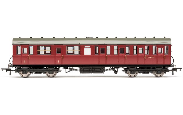 BR Gresley Suburban Composite Coach, Maroon BR Gresley Suburban Composite Coach, Maroon
