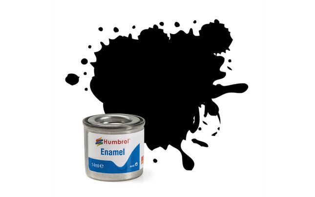 Enamel Paint: 33 - Black - Matt - (14ml)