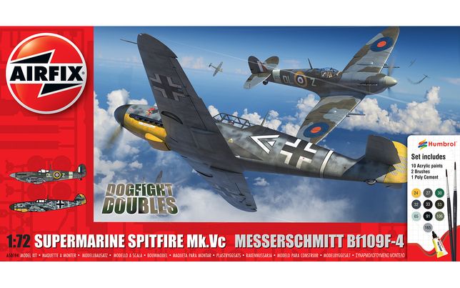 Supermarine Spitfire Mk.Vc vs Bf109F-4 Dogfight Double Supermarine Spitfire Mk.Vc vs Bf109F-4 Dogfight Double