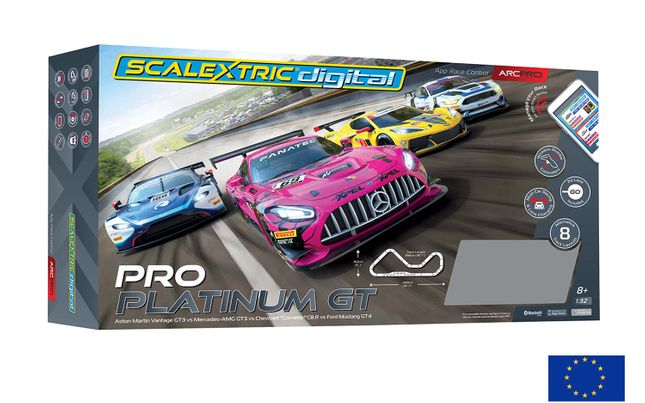 Scalextric c1374 arc store pro platinum gt set