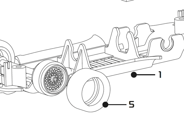 Underpan/ Front axle assembly, UNDERPAN FRT WHLS C4351