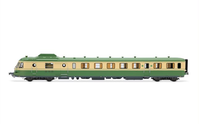 SNCF, diesel railcar RGP I with trailer, green/beige livery, ep. IV, with sound decoder