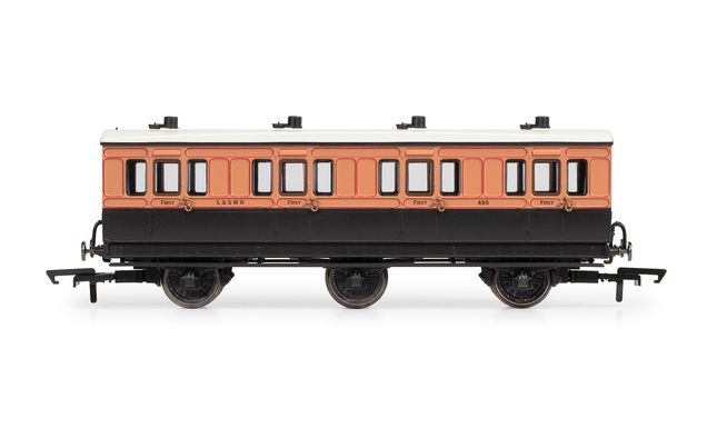 hornby パーシー R40289 LSWR, 6 Wheel Coach, 1st Class, 490 - Era 2