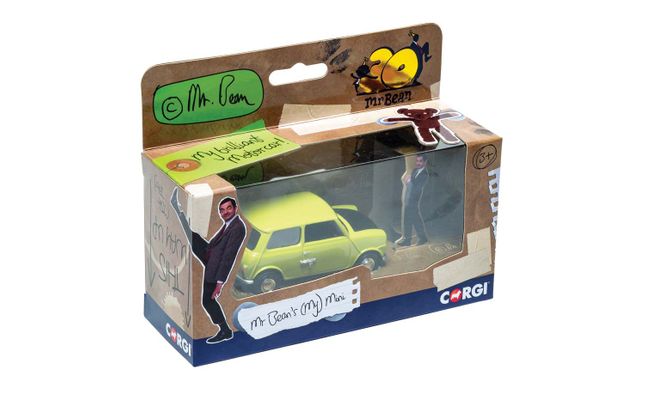 30 years of Mr Bean 1:36 scale Corgi CC82115 Mr Bean's Mini 