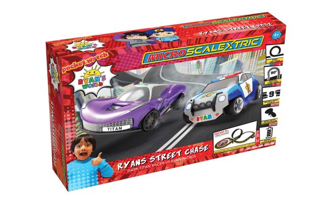 G1160M Micro Scalextric Ryan's World Street Chase Battery Powered