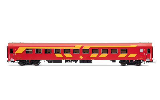 RENFE, 3-unit EMU class 444, unit 444-004 in original red/yellow livery, ep. IV, with DCC decoder