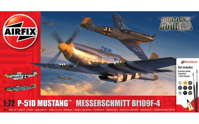P-51D Mustang vs Bf109F-4 Dogfight Double P-51D Mustang vs Bf109F-4 Dogfight Double