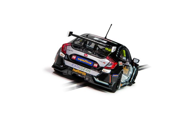 スケーレックストリック BTCC ホンダ シビック タイプR スロットカー Scalextric 1/32 ｽﾛｯﾄｶｰ C4409◇ Honda Civic FK8 Type R #66