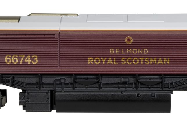 GBRf/Belmond Royal Scotsman, Class 66, Co-Co, 66743 – Era 11 GBRf/Belmond Royal Scotsman, Class 66, Co-Co, 66743 – Era 11