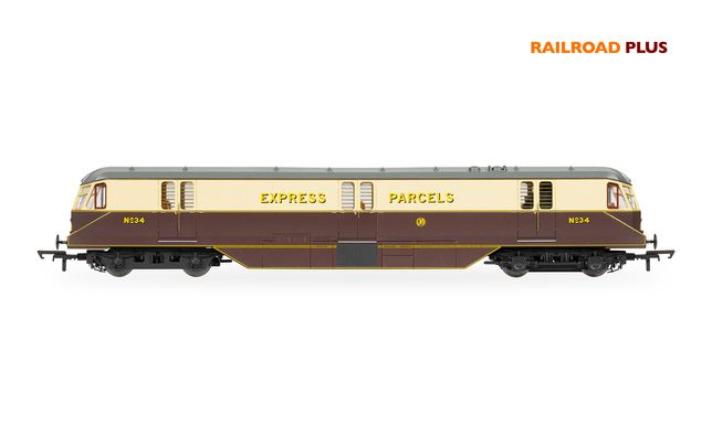 RailRoad Plus GWR, Bo-Bo, No. 34 Parcels Car - Era 3 RailRoad Plus GWR, Bo-Bo, No. 34 Parcels Car - Era 3