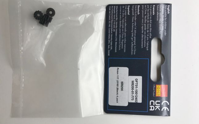 Accessory pack, Pinion 11T L8160 (Black) 4 pack