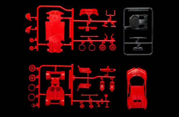 thumbnail image 2 of AIR55005 Bugatti Chiron 1/43 Scale Model Kit | Small Starter Set With Glue, Paint & Brushes 2 of 13