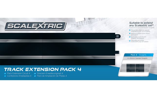 Scalextric Straights (x4) Track Extension Pack