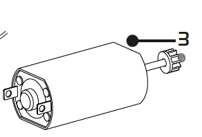 Motor / pinion, VW Beetle Motor and Pinion Assembly (C3204)