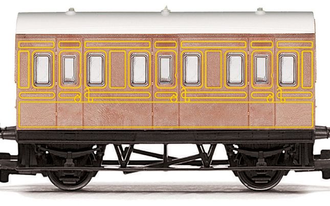 Hornby LMS Four-wheel Coach Era 3 Model Train 