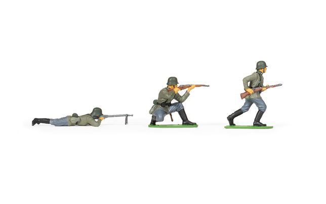 Petits Soldats Airfix 1/72 WW2 German Infantry - 18 Figurines - Échelle 25mm - Occasion