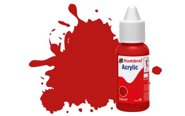 Peinture Humbrol 60 Rouge Scarlett Mat - 14ml Peinture Émail Pour Maquettes