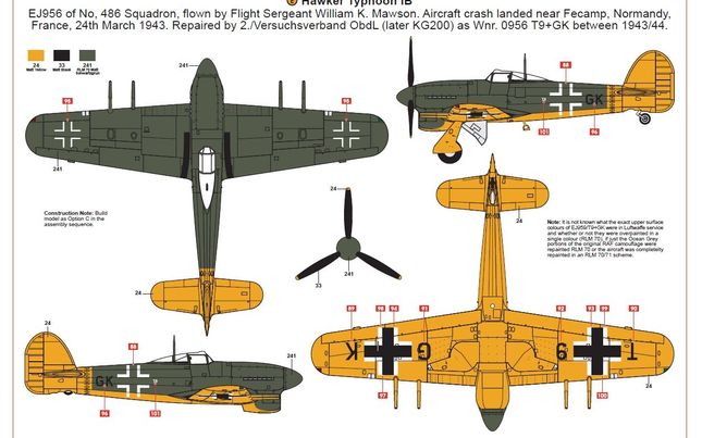 A19003A Hawker Typhoon Mk.1B - Car Door