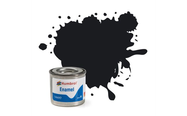 Enamel Paint: 21 - Black - Gloss - (14ml)