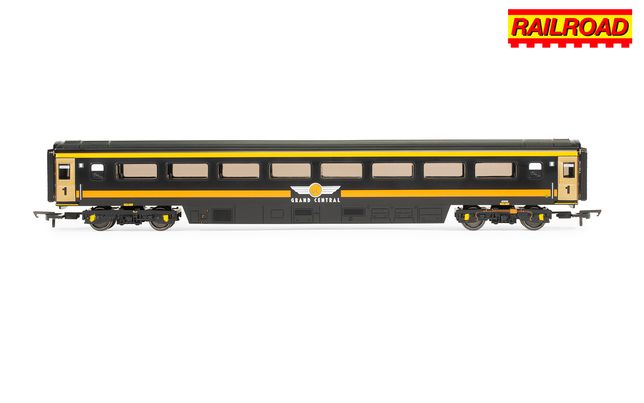 RailRoad Grand Central Rail, Mk3 1st Class Coach, 41206 - Era 10 RailRoad Grand Central Rail, Mk3 1st Class Coach, 41206 - Era 10