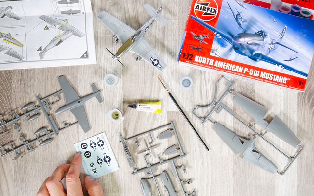 Kit Maquette Airfix P-51D Mustang échelle 1/72 - Référence A55013, Neuf Dans Sa Boîte