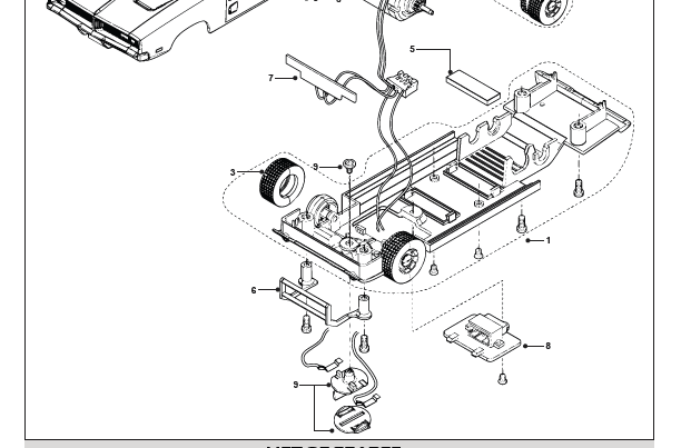 Lights PCB &amp; car wire harness, Dodge Charger PCB (C3064)