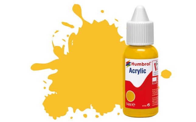 Acrylic Paint: 24 - Trainer Yellow - Matt - (14ml)