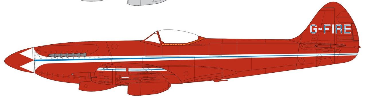 A05139 Airfix | Supermarine Spitfire MkXIV Civilian Schemes