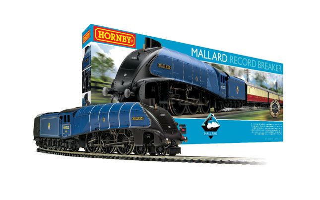 Hornby mallard train set on sale