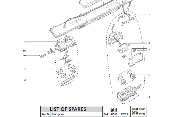 Loco chassis, Class 156 Underframe