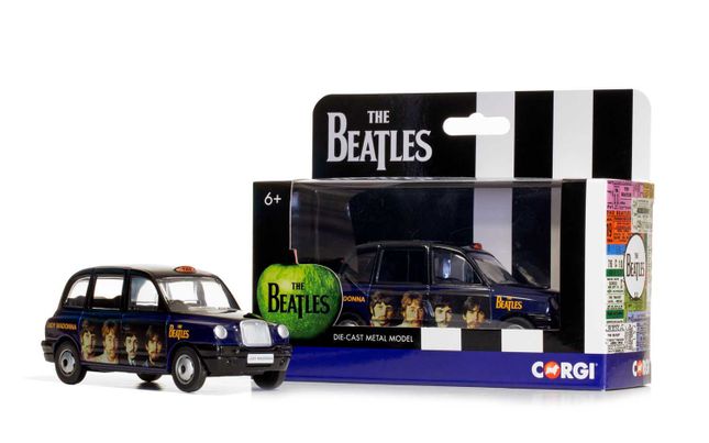 THE BEATLES クッキージャー タクシー The Beatles Newspaper Taxi Cookie Jar with Original Box