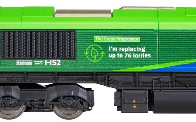 GBRf, HS2 Class 66, Co-Co, 66796 'The Green Progressor' - Era 11