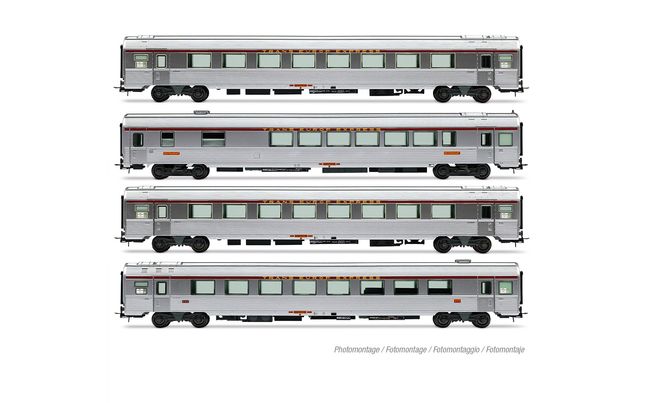 SNCF, 4-unit set of TEE "Mistral 69" coaches "Jules Verne", no. 1/2, ep. IV