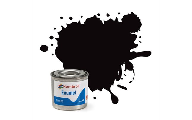 Enamel Paint: 201 - Black - Metallic - (14ml)