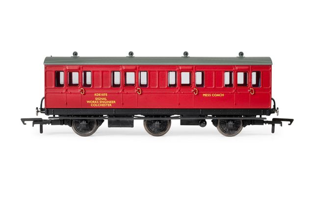 BR Departmental, 6 Wheel Crew Coach, KDE107E - Era 8