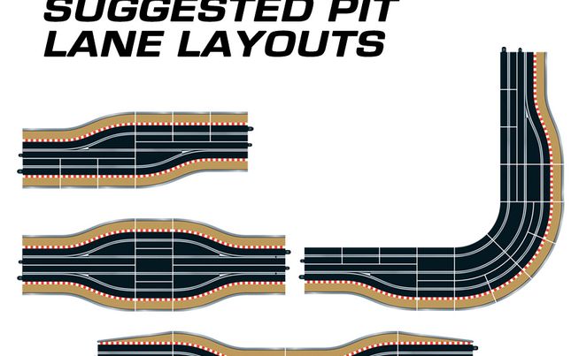 Scalextric single cheap lane track