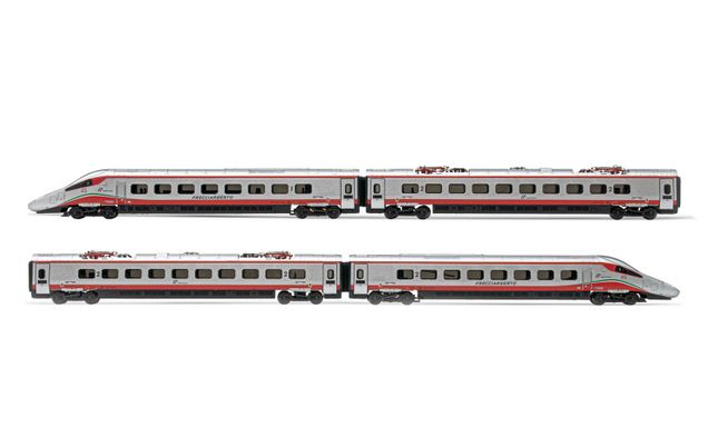 HN2474 Arnold (N 1:160) FS, 4 unit base set EMU class ETR 610 in  'Frecciargento' livery, period VI