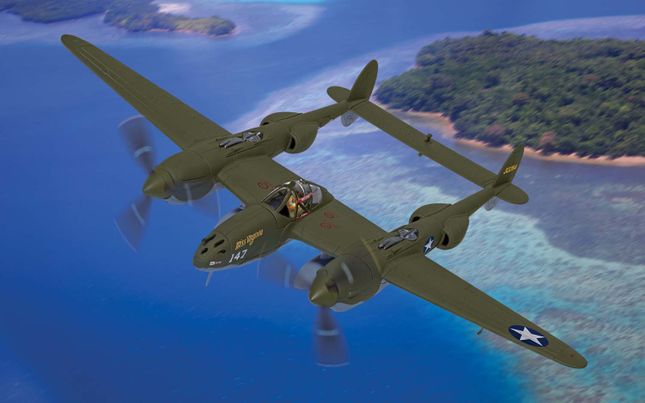 AA36615 Lockheed P-38G Lightning 43-2264 'Miss Virginia
