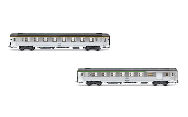 HJ4176 SNCF, 2-unit pack short DEV Inox coaches (A8 1st cl