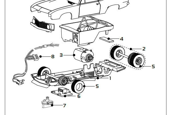 Scalextric Standard Motor Pack (35mm Shaft)