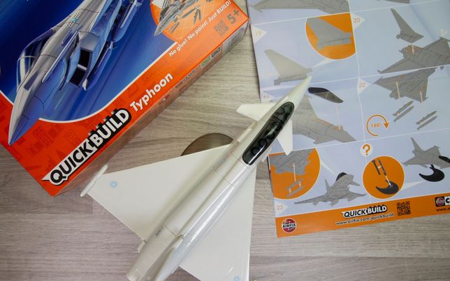 Airfix Quick Build Eurofighter Typhoon – Snap Together Plastic Model Kit (J6002)-916842