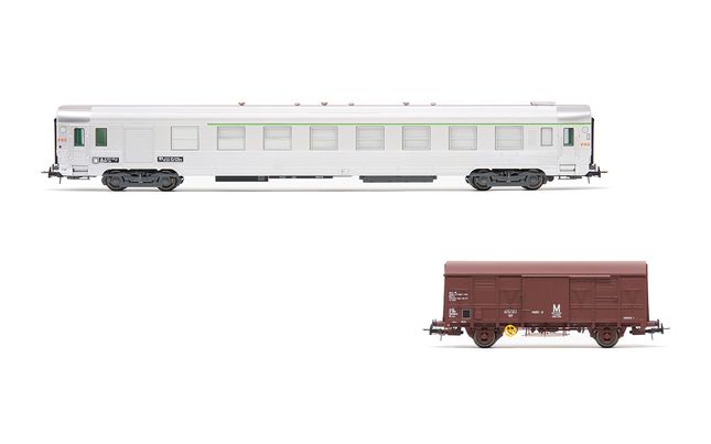 Passenger Coaches SNCF　4両セット HJ4183 SNCF, 2-unit set, maintenance train, including 1 x