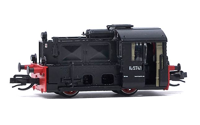 HN9064 DR, shunting diesel locomotive Kö II, open cabin, black livery, ep.  III