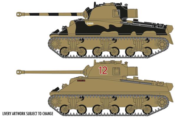 1:72 Sherman Firefly VC Normandy 1944 Pre-Painted Glue