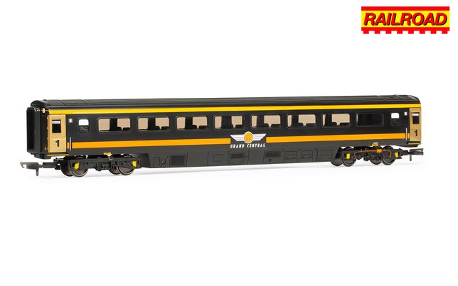 RailRoad Grand Central Rail, Mk3 1st Class Coach, 41206 - Era 10 RailRoad Grand Central Rail, Mk3 1st Class Coach, 41206 - Era 10