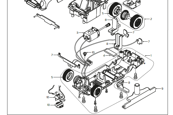 Motor / pinion, Aston Martin DB5 Motor Shaft Bearing Pinion (C3127)